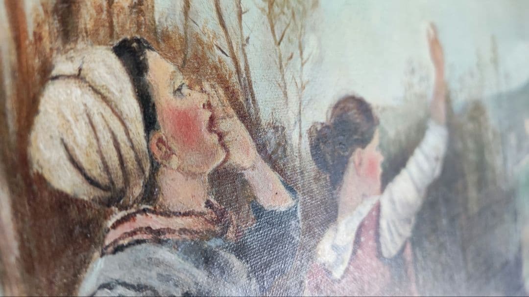 約150年前　フランスアンティーク 油絵