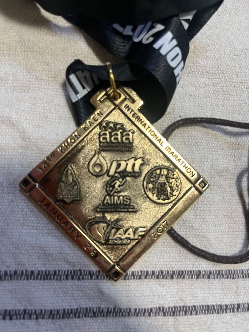 海外マラソンフル完走メダル　泰タイバンコクマラソンThai