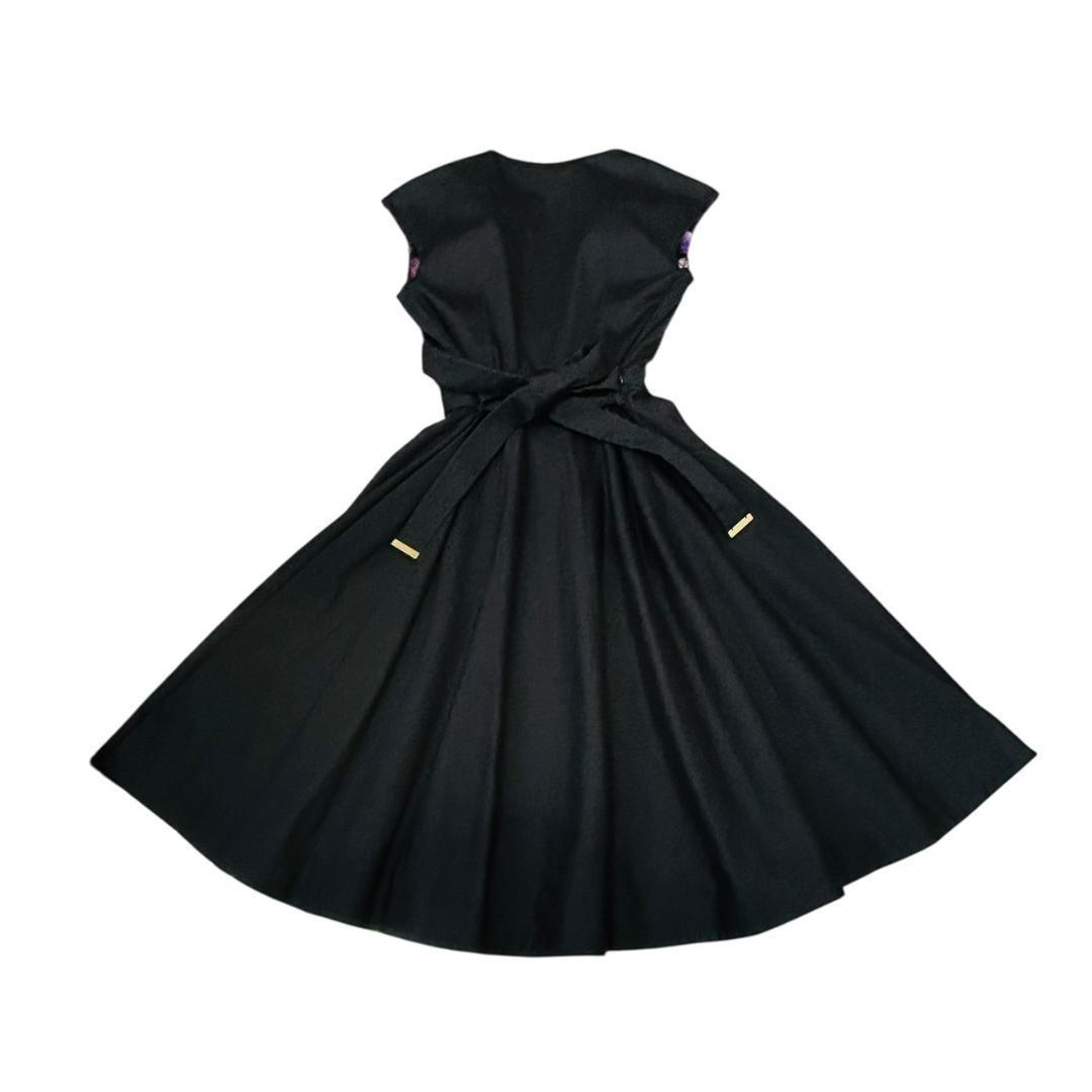 美品 テッドベイカー ラップワンピース ベルテッド 膝丈 ドレス 1 S〜M