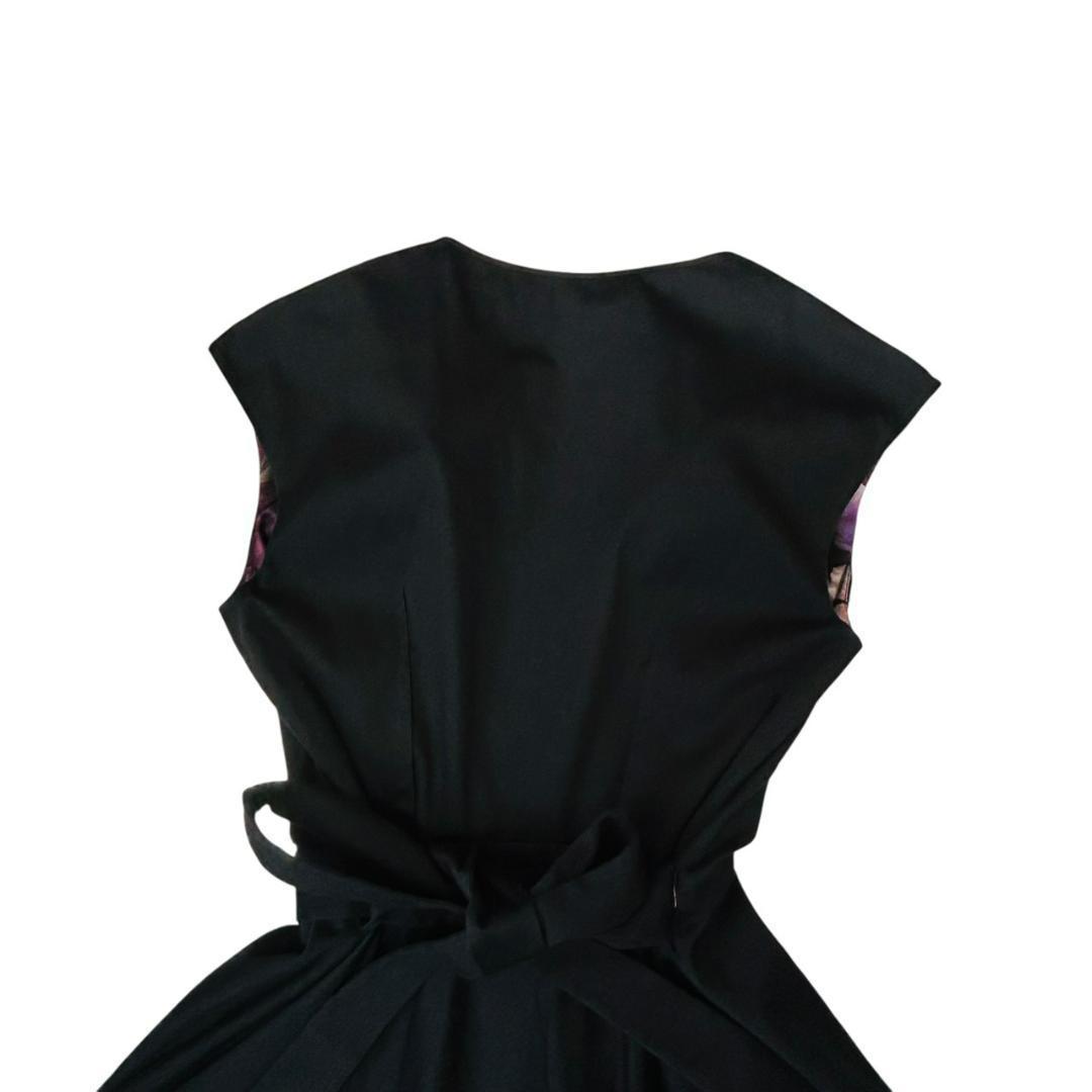 美品 テッドベイカー ラップワンピース ベルテッド 膝丈 ドレス 1 S〜M