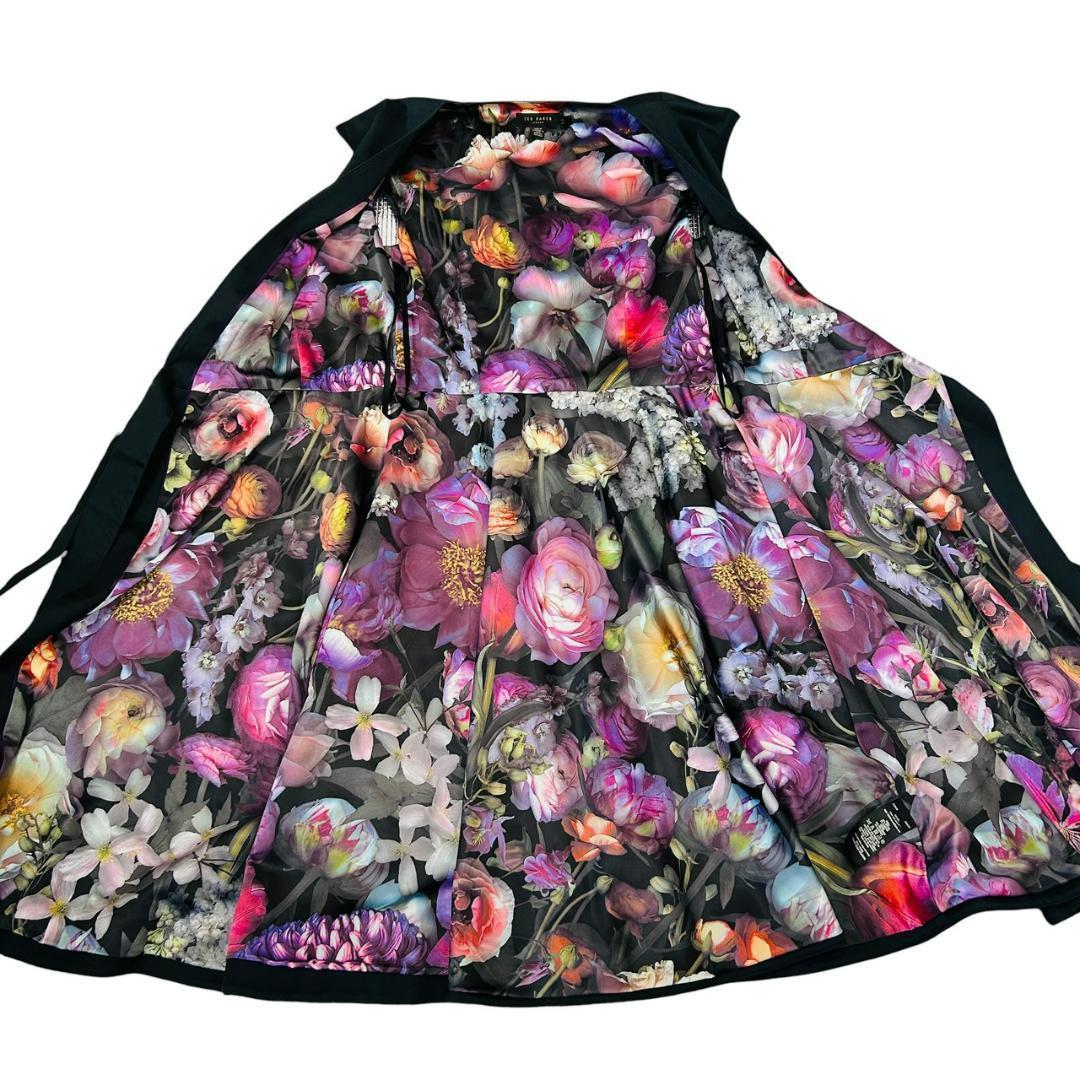 美品 テッドベイカー ラップワンピース ベルテッド 膝丈 ドレス 1 S〜M