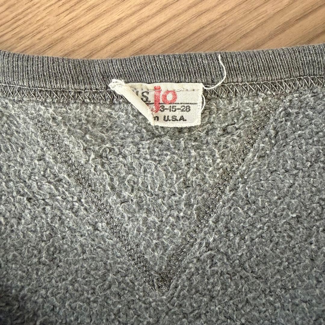 オ*ア様 希少 50s はめ込み両V ヴィンテージスウェット XL相当 スミクロ