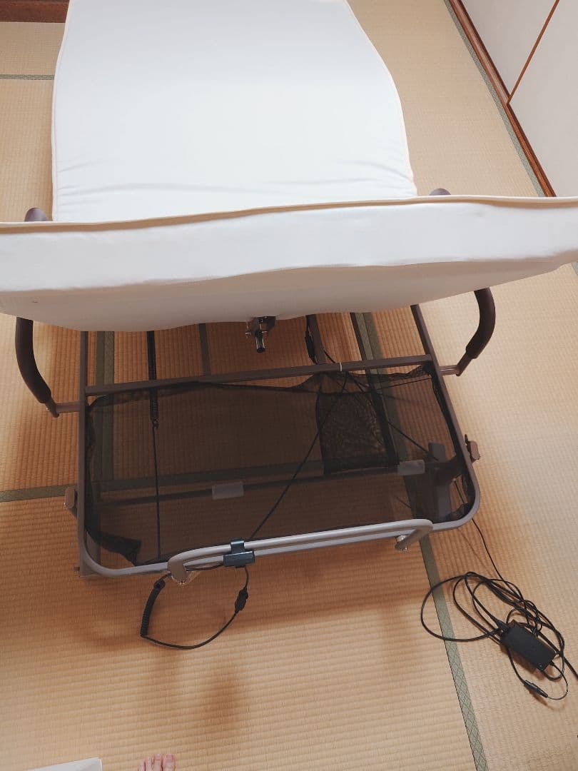 収納式 電動リクライニングベッド 折りたたみベッド 介護 シングル