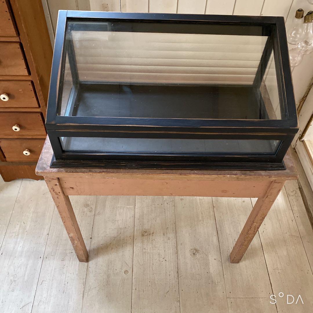 フランスアンティークガラスケース　アクセサリーケース　ディスプレイケース