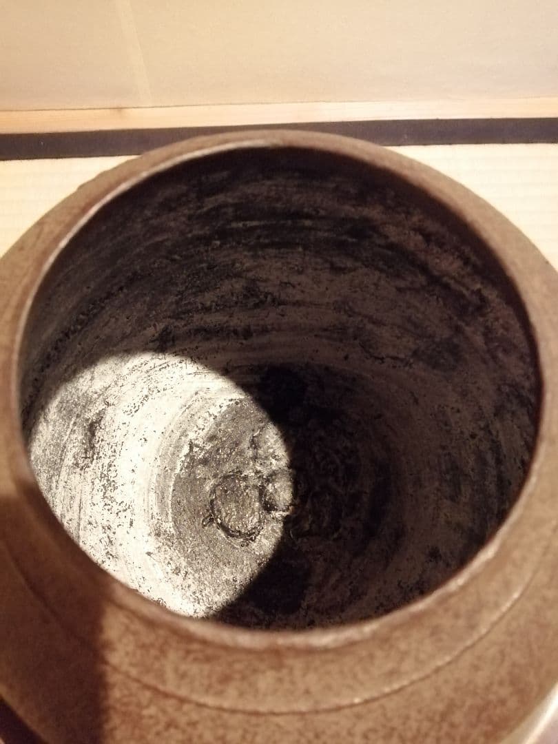 【茶事具】釜師政光、風炉師雄芳造　唐銅朝鮮風炉釜　茶釜　釜387