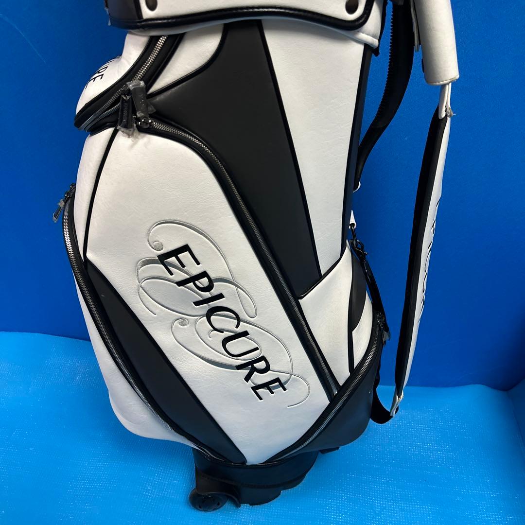 EPICURE キャディバッグ ホワイト/ブラック美品商品