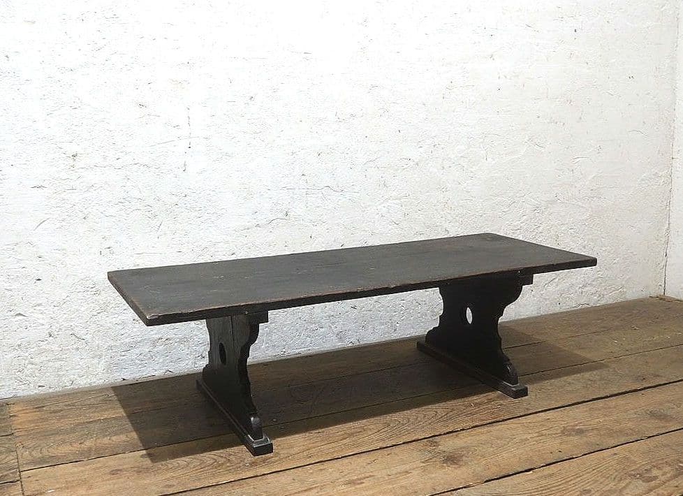 1406 杉のローテーブル　文机　陳列台　古家具　古道具　レトロ　アンティーク