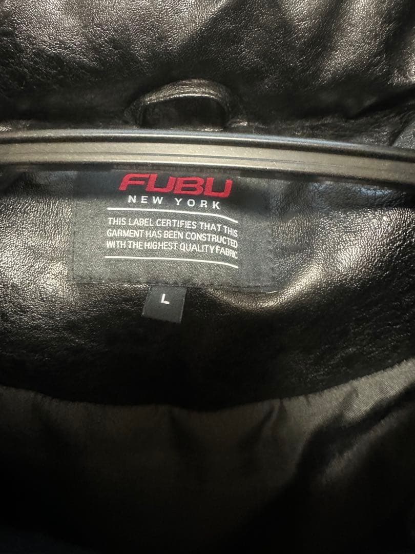FUBU 黒 ダウンジャケット Lサイズ