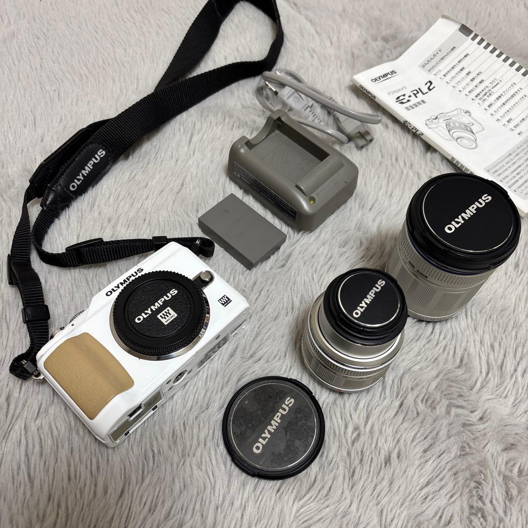 動作確認済⭐︎ OLYMPUS E-PL2 ミラーレスカメラ ホワイト オリンパス