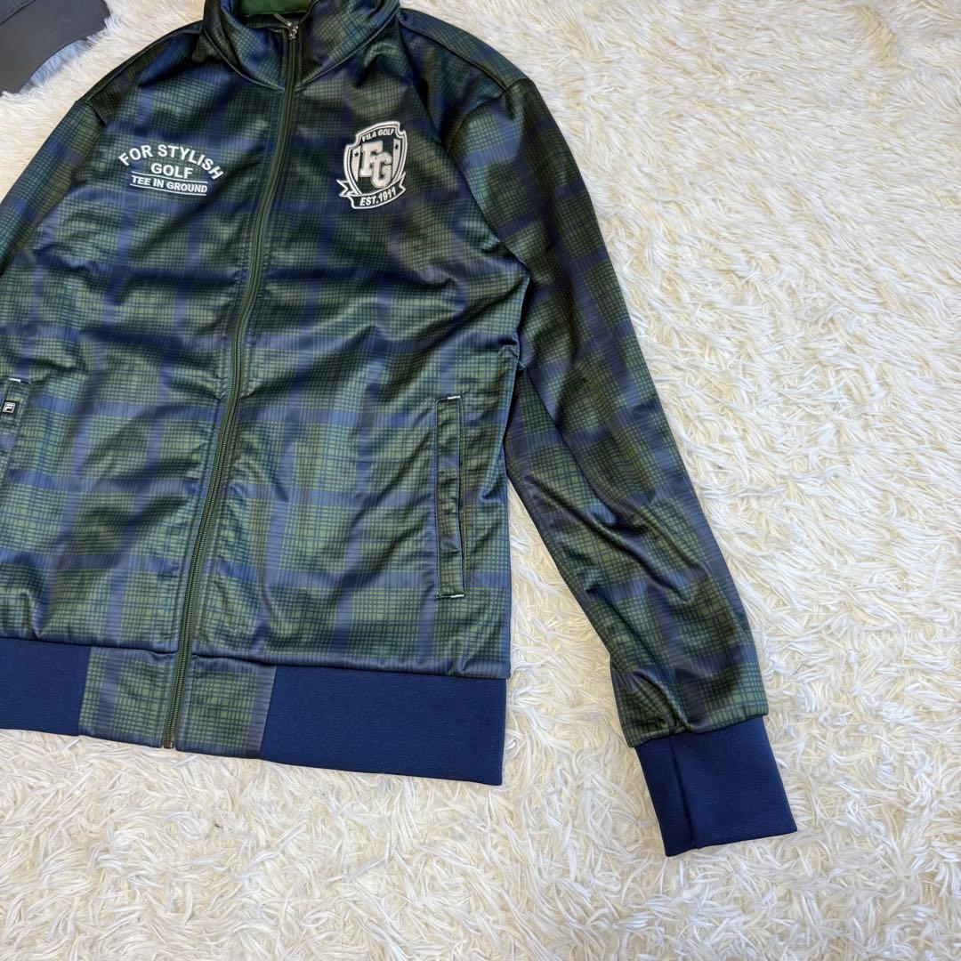 【フィラゴルフ】美品 セットアップ チェック XLサイズ メンズ