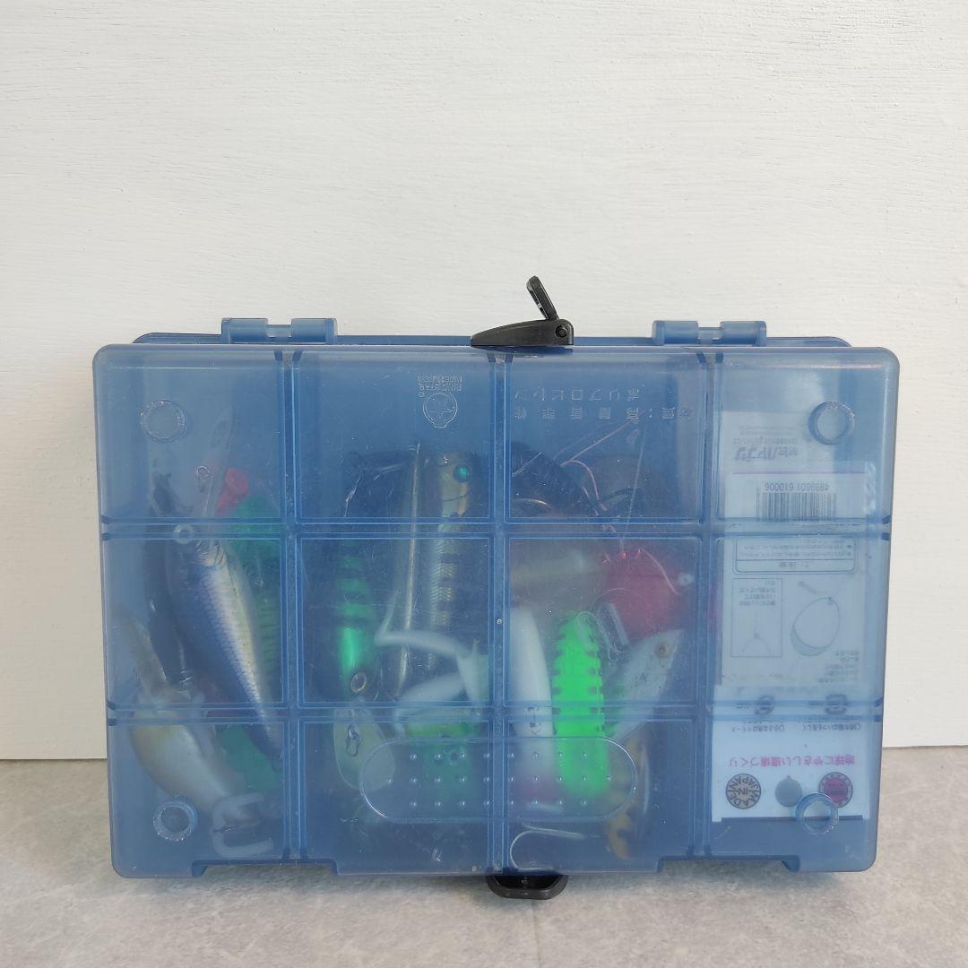 ルアー詰め合わせ収納ケース付き ハード・ ソフトルアー 浮き ささめ針