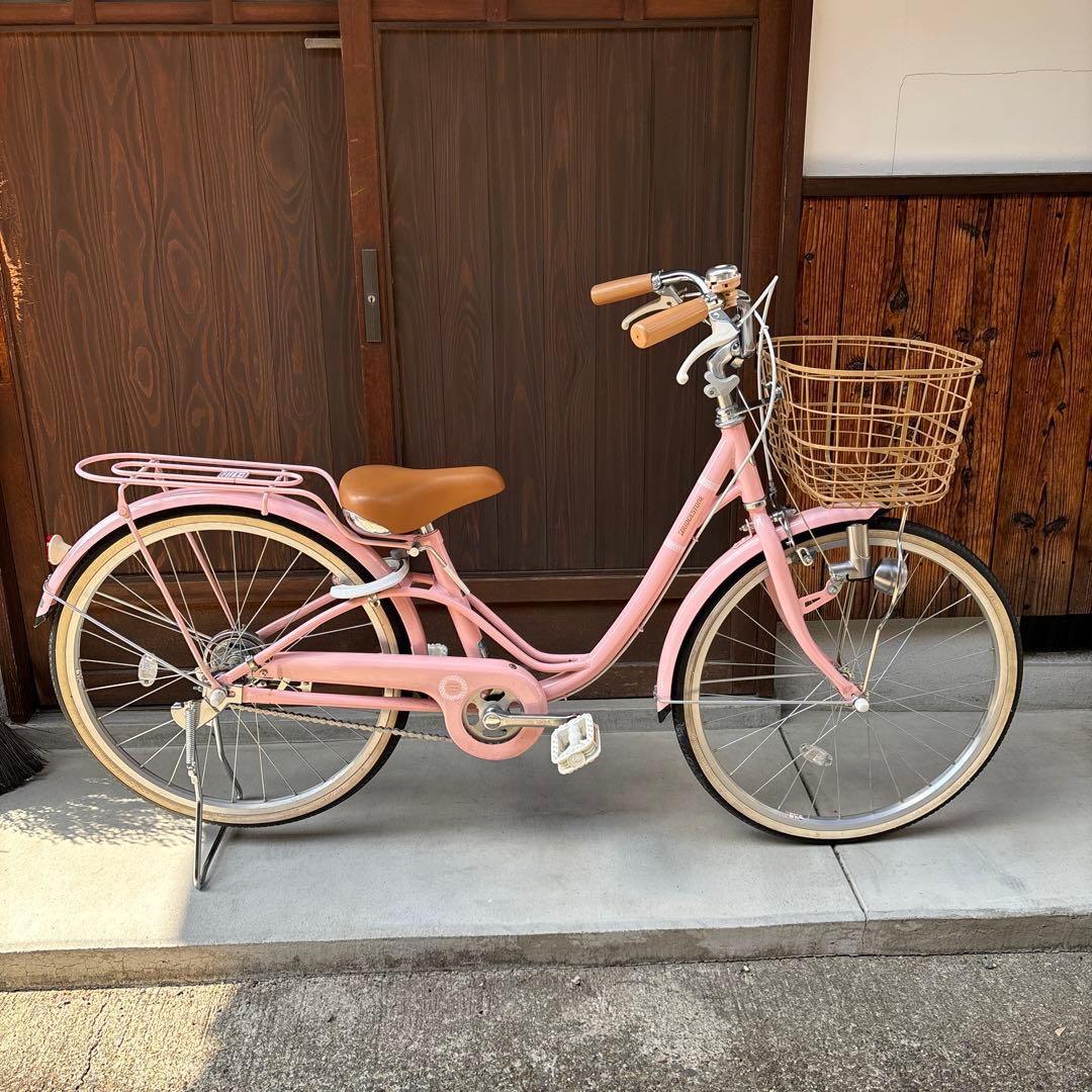 mathyou　ブリヂストン 22型 子供用自転車 リリーベル　ピンク