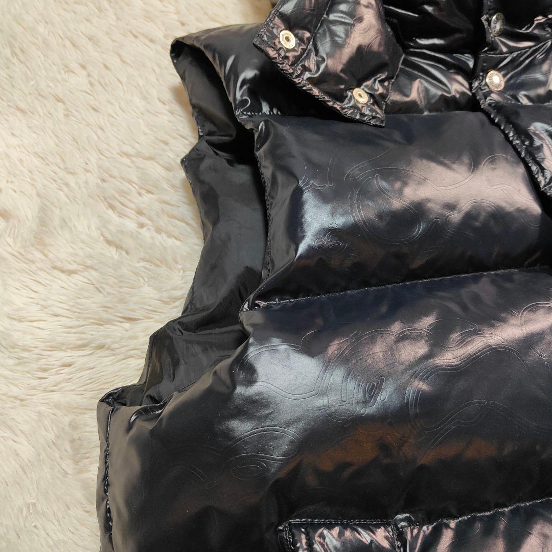 極美品✨カモフラ✨アベイシングエイプ 金属ロゴ 2WAY ダウンベスト ブラック