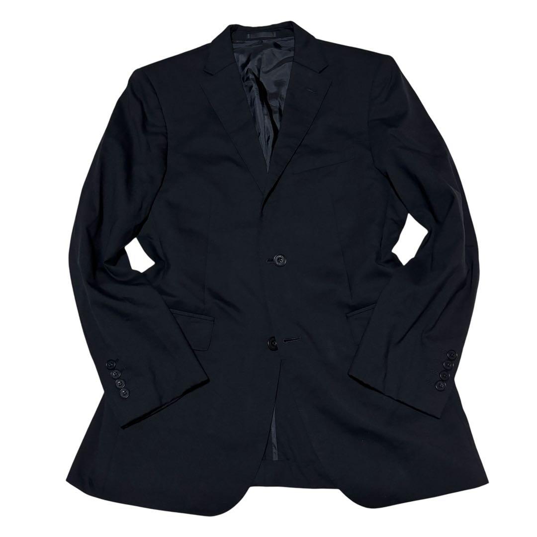 極美品 バーバリー 希少 Lサイズ セットアップ スーツ 黒 2B ノバチェック