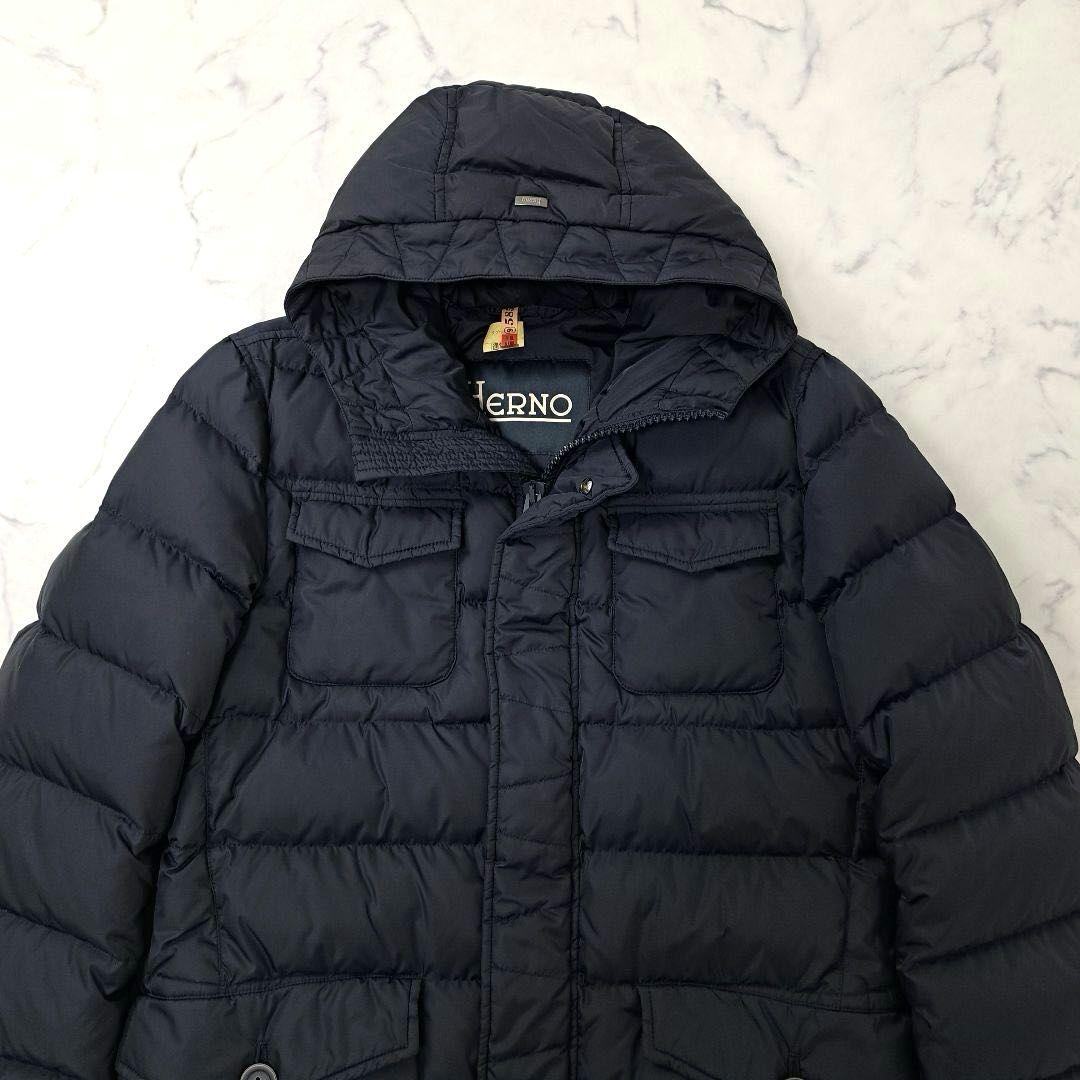 クリーニング済★美品 2022年 ヘルノ ポーラテック ダウンジャケット 46