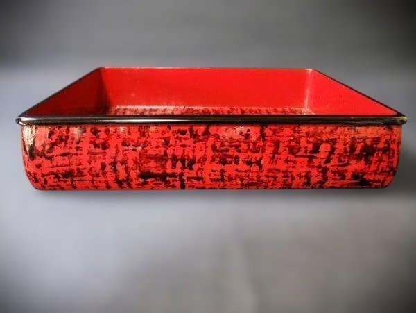 京漆器 平安 信氏 硯箱 書類入 煎茶道具入れ 天然木 本漆器