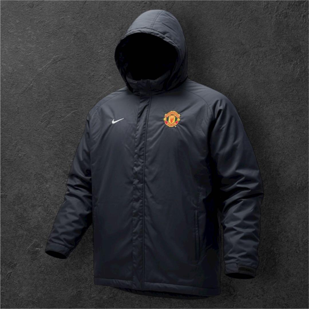 00s nike マンチェスターU 中綿　ジャケット　ブラック　メンズ　M