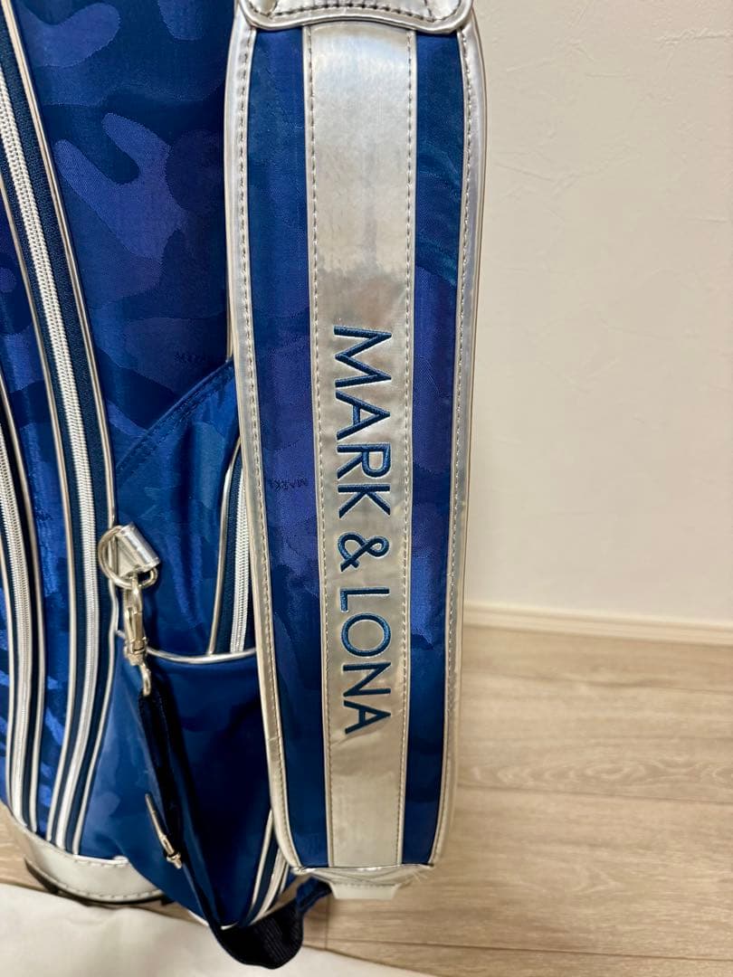 【激レア品】MARK&LONA キャディバッグ マーク&ロナ　ネイビー　カモフラ