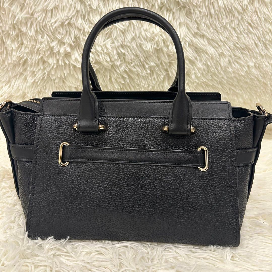 外観美品コーチ coach スワッガー ハンドバッグ レザー ターンロック