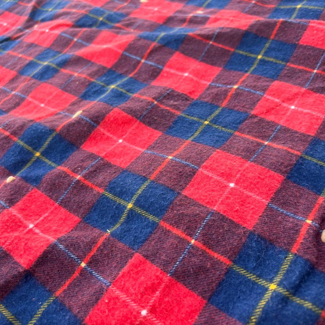 【USA Vintage】パッチワーク 布 ブランケット キルト ラグ