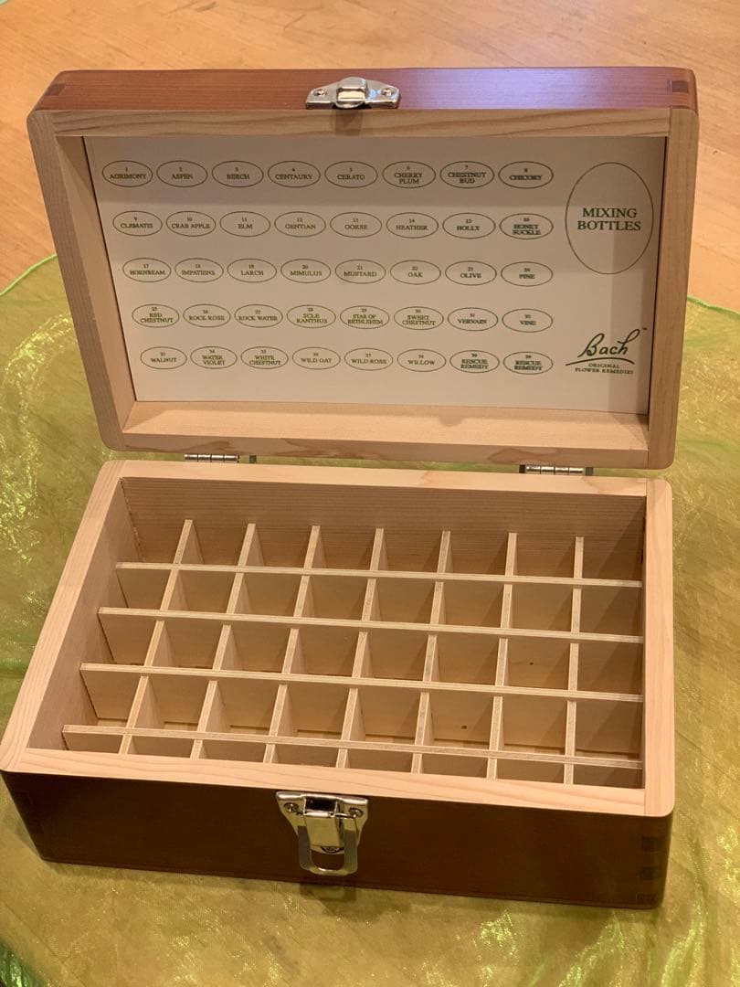 バッチフラワーレメディ木箱 40本収納