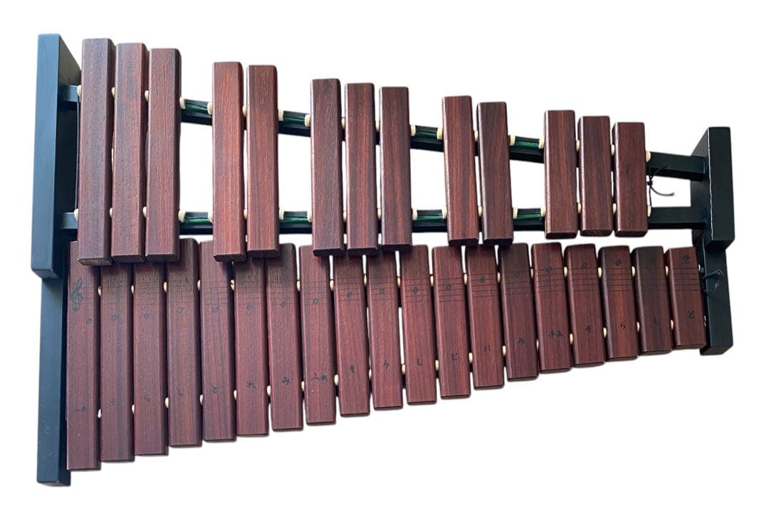 YAMAHA 木琴 シロフォン2段32音 ダークブラウン マレット付き