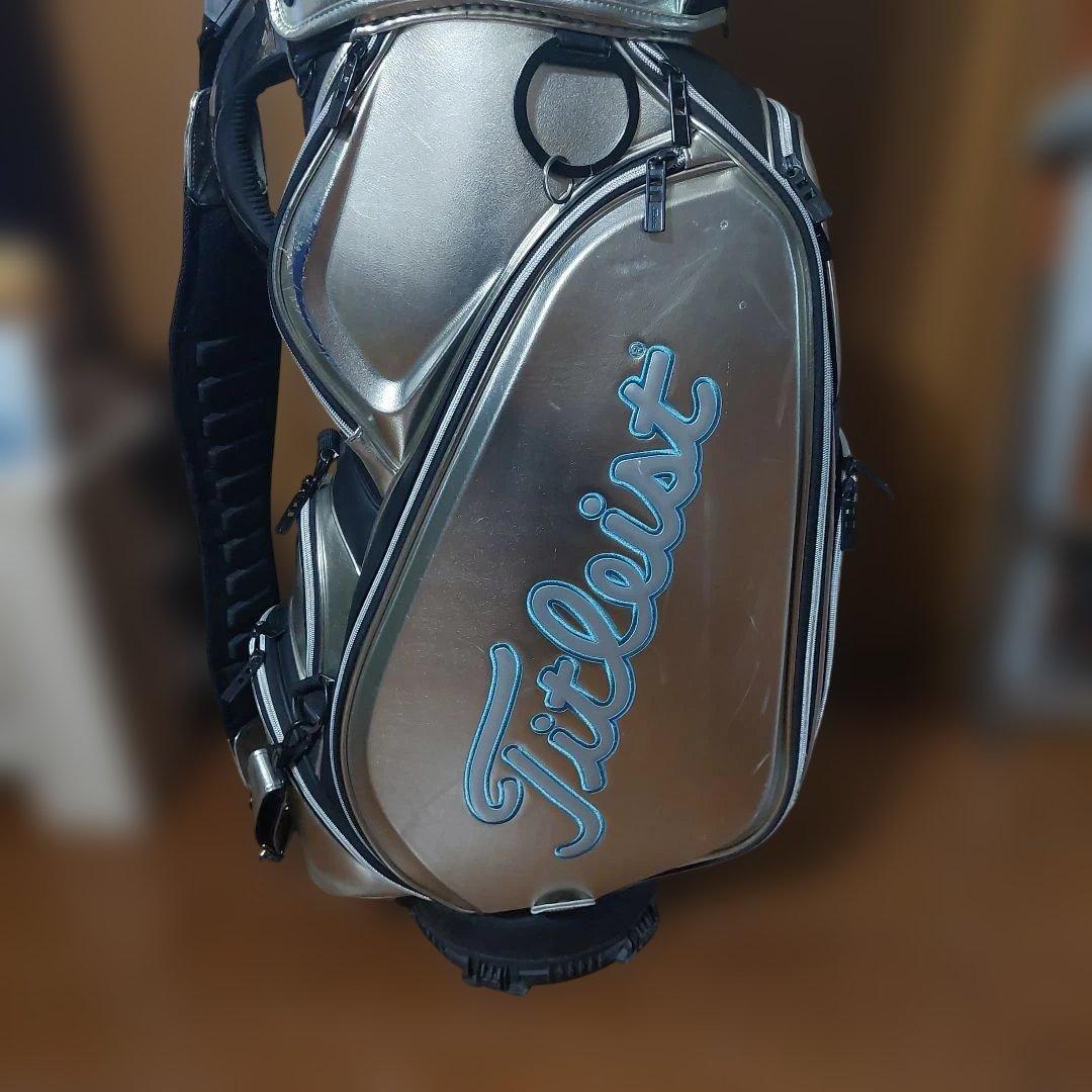 タイトリスト限定キャディバッグ CB111 9.5型 シルバーキャディバッグ