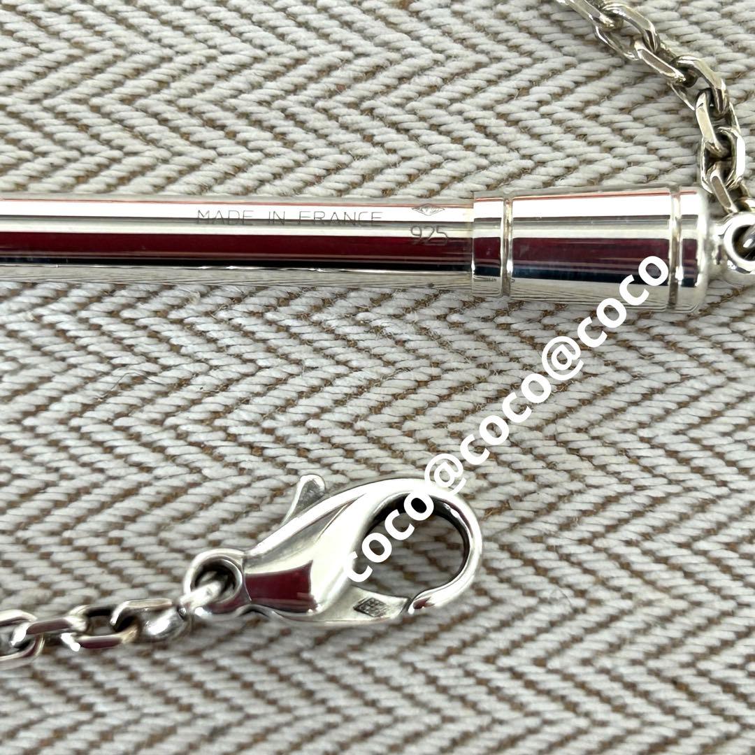 希少エルメス　チェーン付きボールペン シルバー925 美品ヴィンテージ