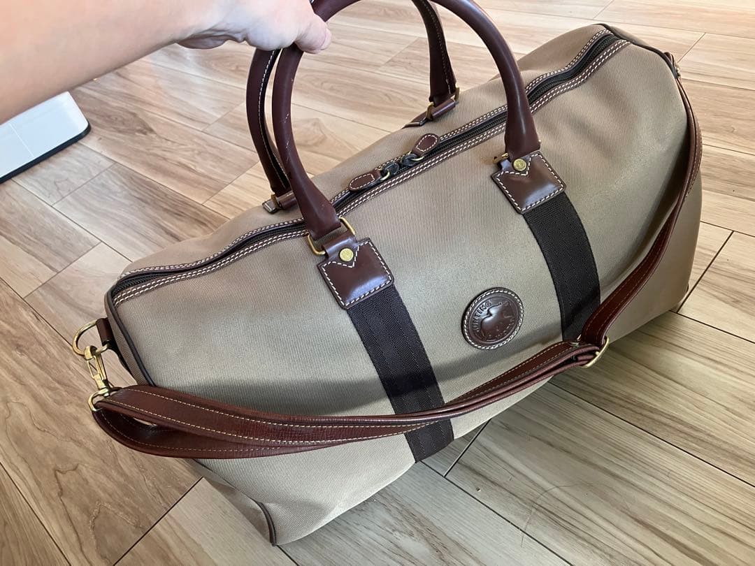 Hunting World ベージュ ボストンバッグ