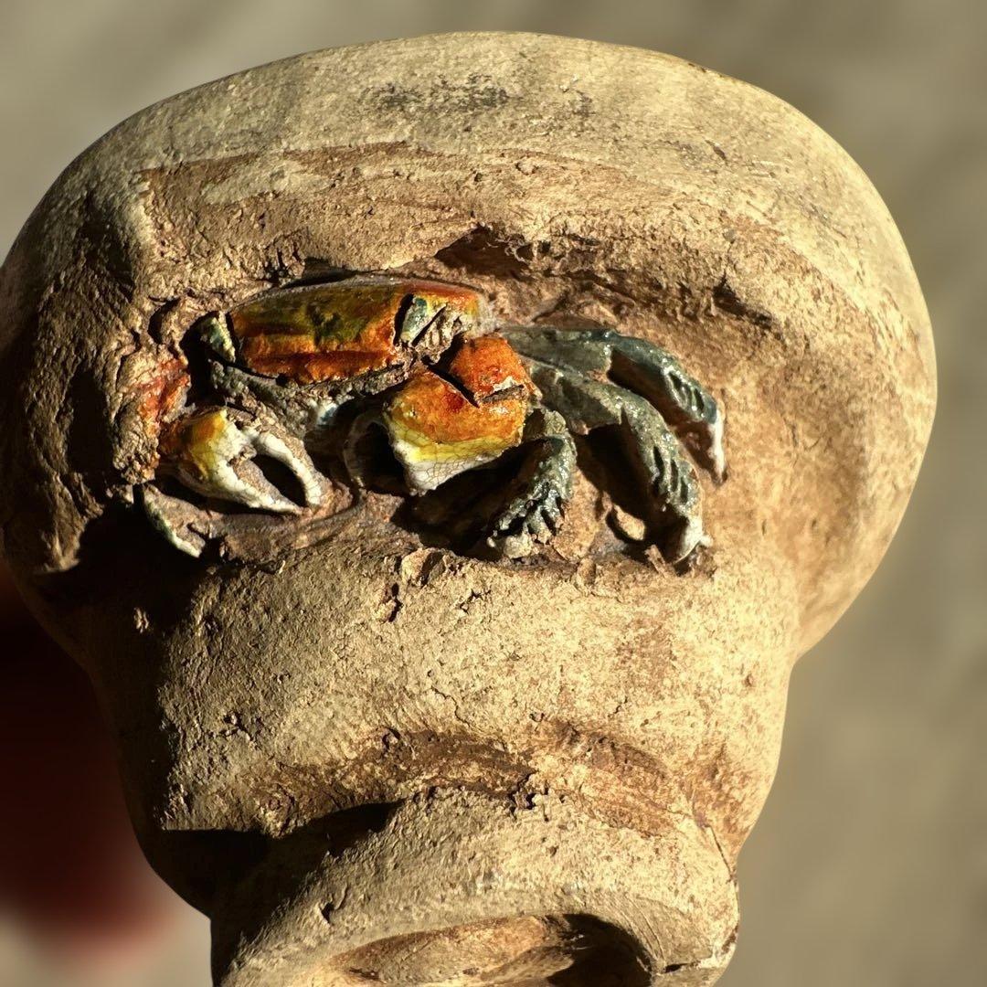 楽山焼　二六焼　水月焼　お猪口　蟹　酒器