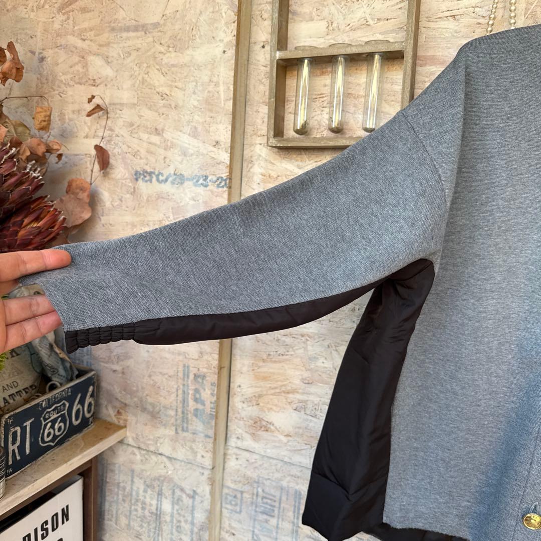 ヤマダヤ 新品未使用 スコットクラブ購入 上質 バイカラー 異素材カーディガン