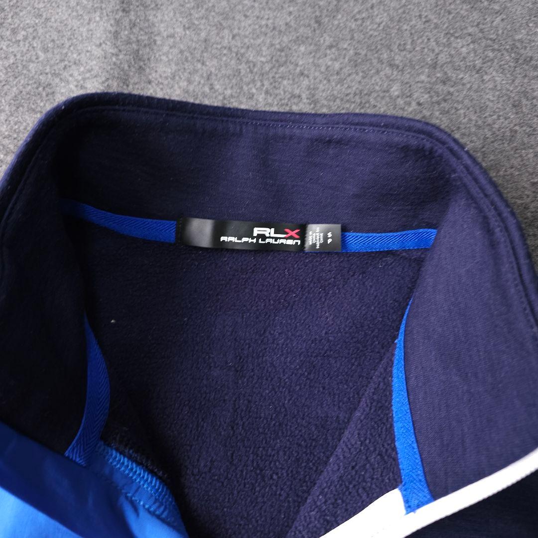 RLX ポロラルフローレン ハーフジップ 裏薄起毛 ブルゾントレーナーS 紺