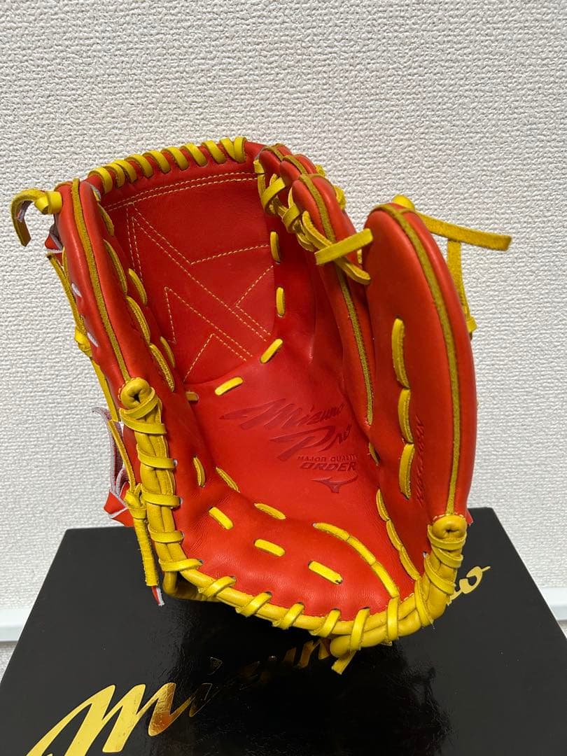 MizunoPro 軟式グローブ オレンジ