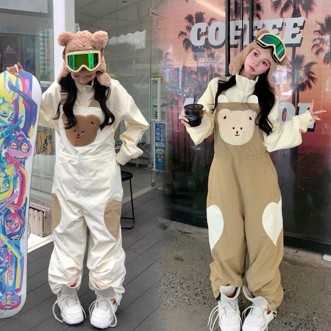 スキーパンツ　熊デザイン　新品限定