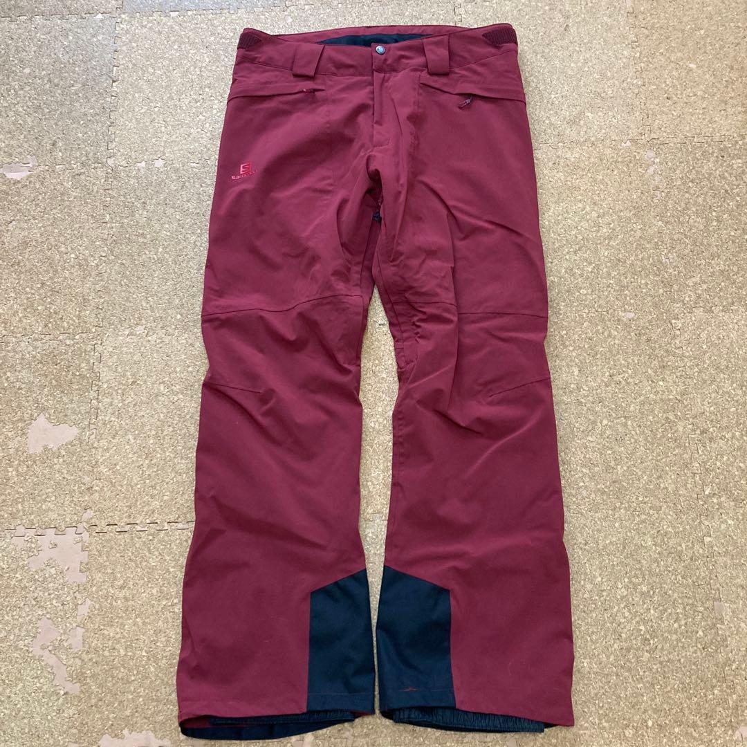 サロモン salomon スキーパンツ スキーウェア XLメンズ エンジ