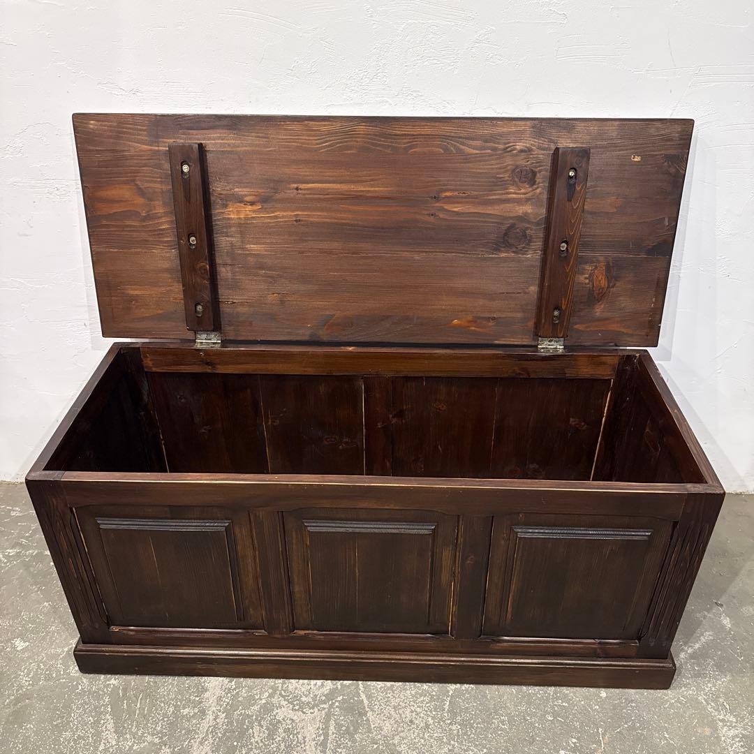 ヴィンテージ　収納付き　ベンチ