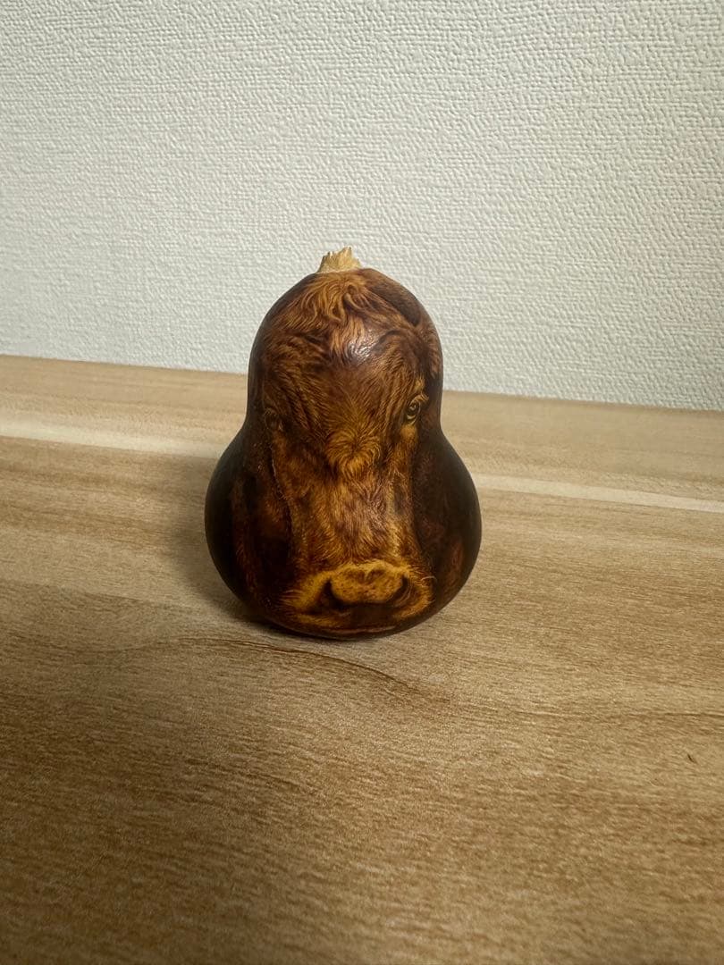 牛の顔 ひょうたん焼き絵