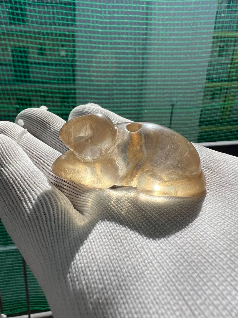 水晶　置物 人物？