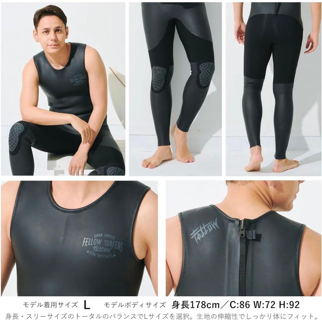 FELLOW ウェットスーツ メンズ ロングジョン 3mm size XLB