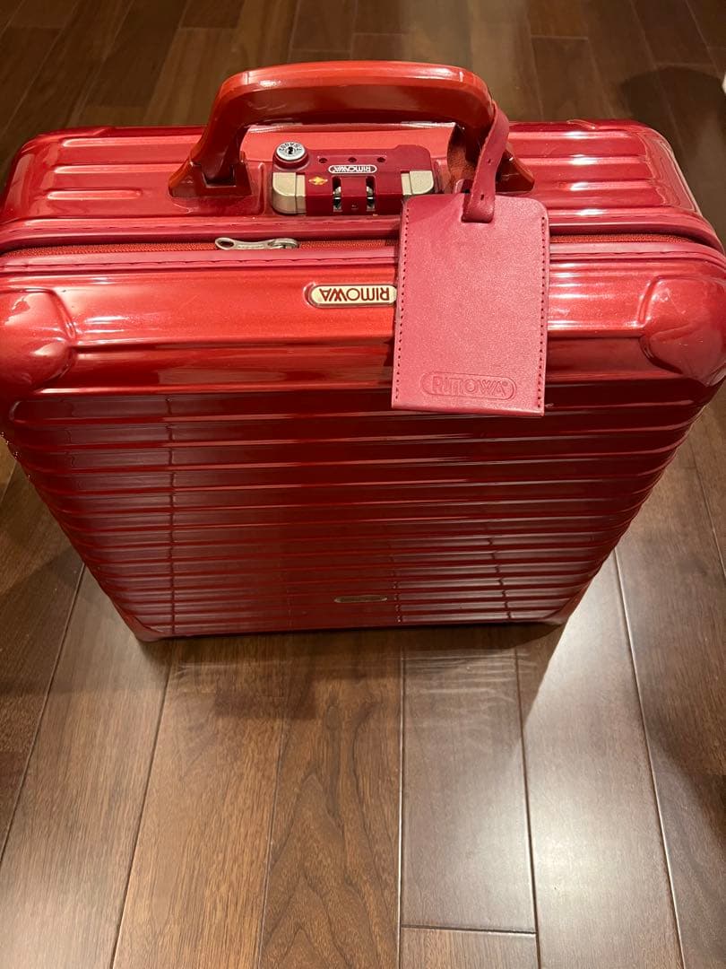 【廃盤 希少】リモワ サルサ 2輪 ビジネストローリー 機内持込可 23L 赤