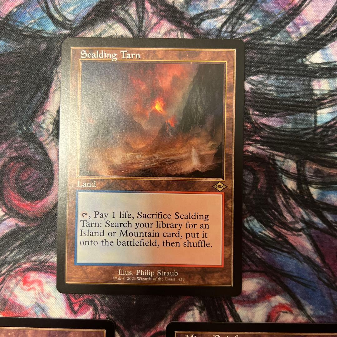 沸騰する小湖　霧深い雨林　乾燥台地　各1枚　英語版　mtg