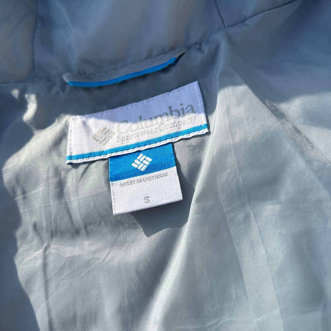 【希少】colombia down jacket マウンテンパーカー　ターコイズ