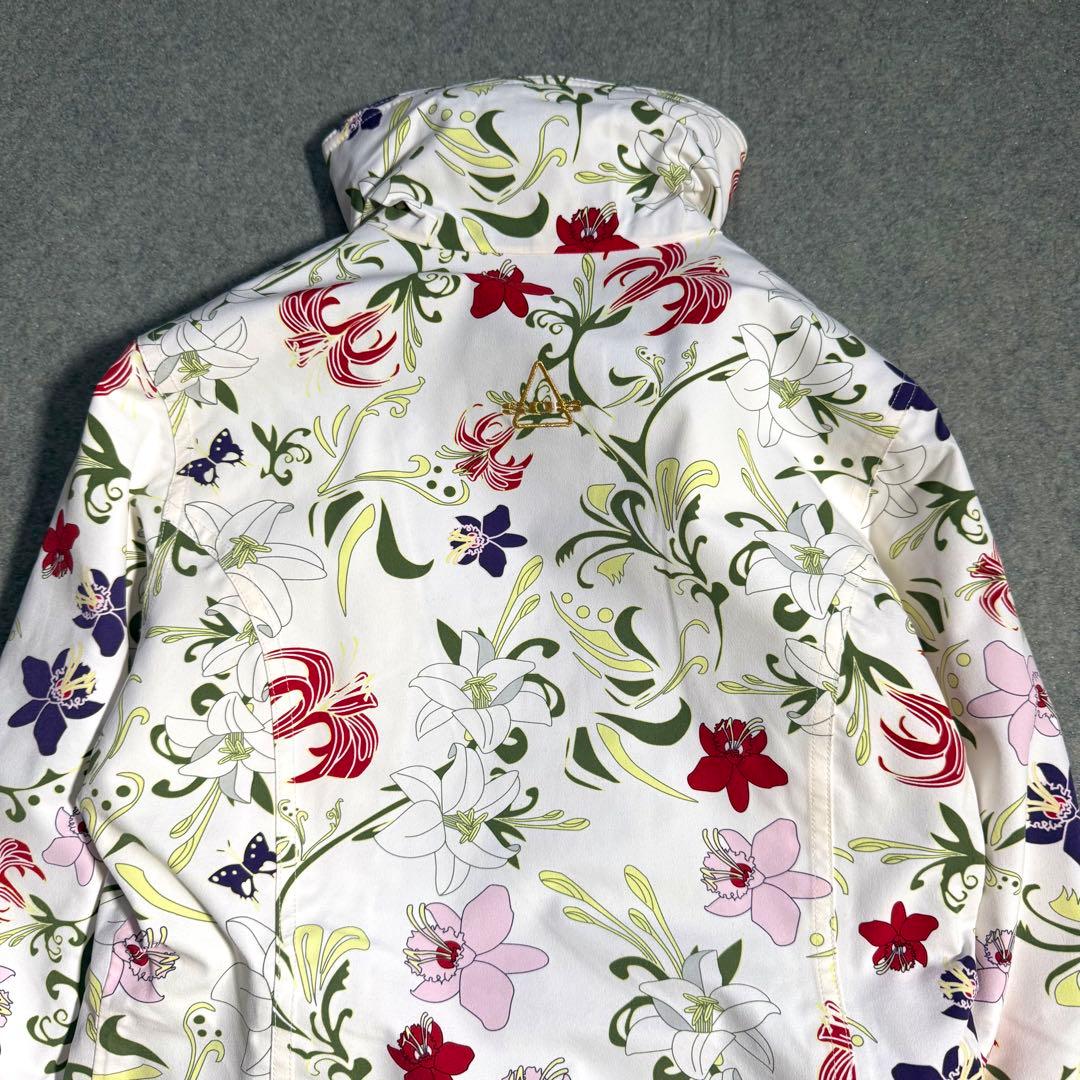 【未使用級】SOS スキーウェア つなぎ 花柄 38 レディース