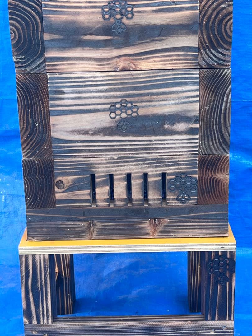 ニホンミツバチ　待箱　板厚4.5cm　気候変動対応型　入居歴のある巣箱を含む