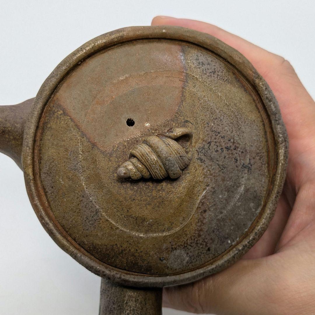 木村春芳 備前焼 手造急須 用心箱 貝摘み 煎茶器 煎茶道具 食器 たたら作り