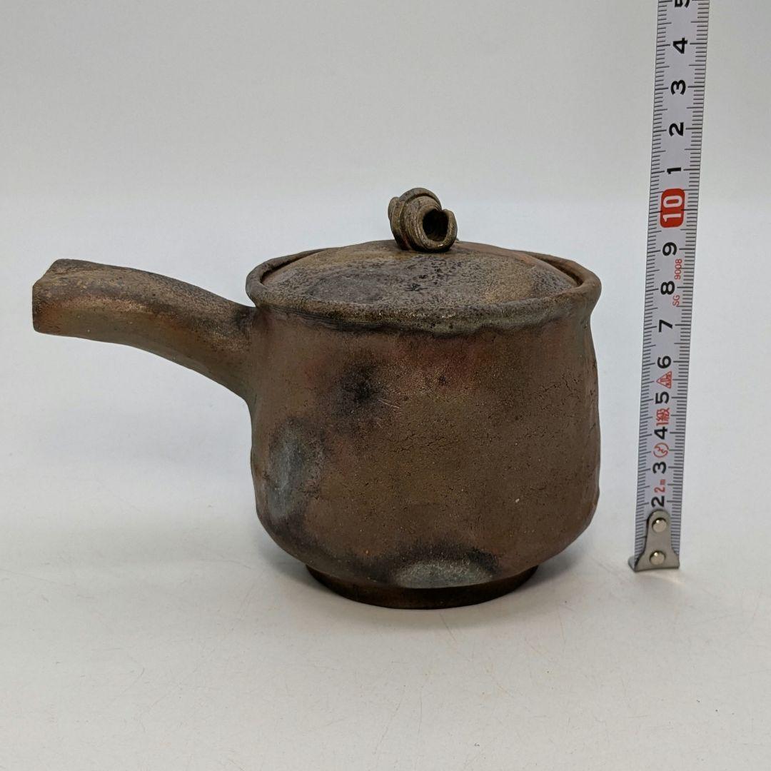 木村春芳 備前焼 手造急須 用心箱 貝摘み 煎茶器 煎茶道具 食器 たたら作り