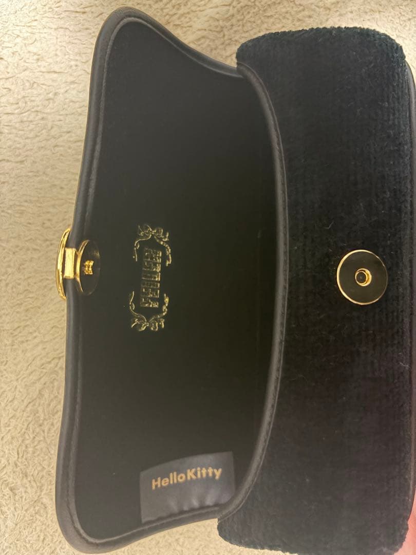 フェイラー メガネケース ハローキティ 黒色