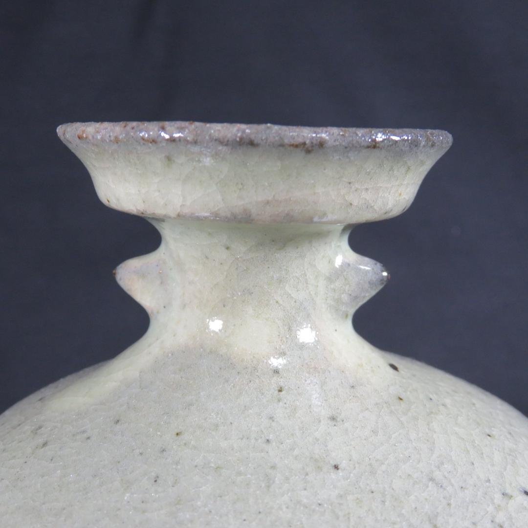 壺 在銘 五 花器 花瓶 木箱 共箱 作家物 フラワーベース