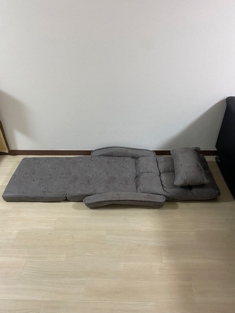 リクライニング座椅子 グレー 2脚セット