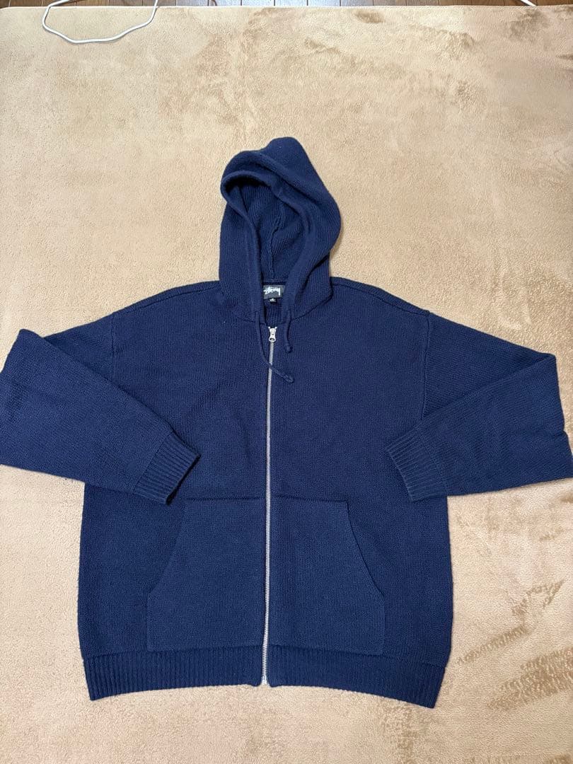 トップス HOODED ZIP SWEATER stussy